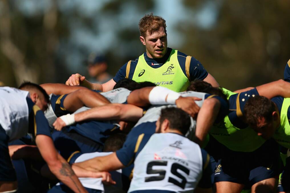 David Pocock has been chosen on the bench for the Wallabies for Saturday night's Test against South Africa at Suncorp Stadium. Photo: Cameron Spencer
