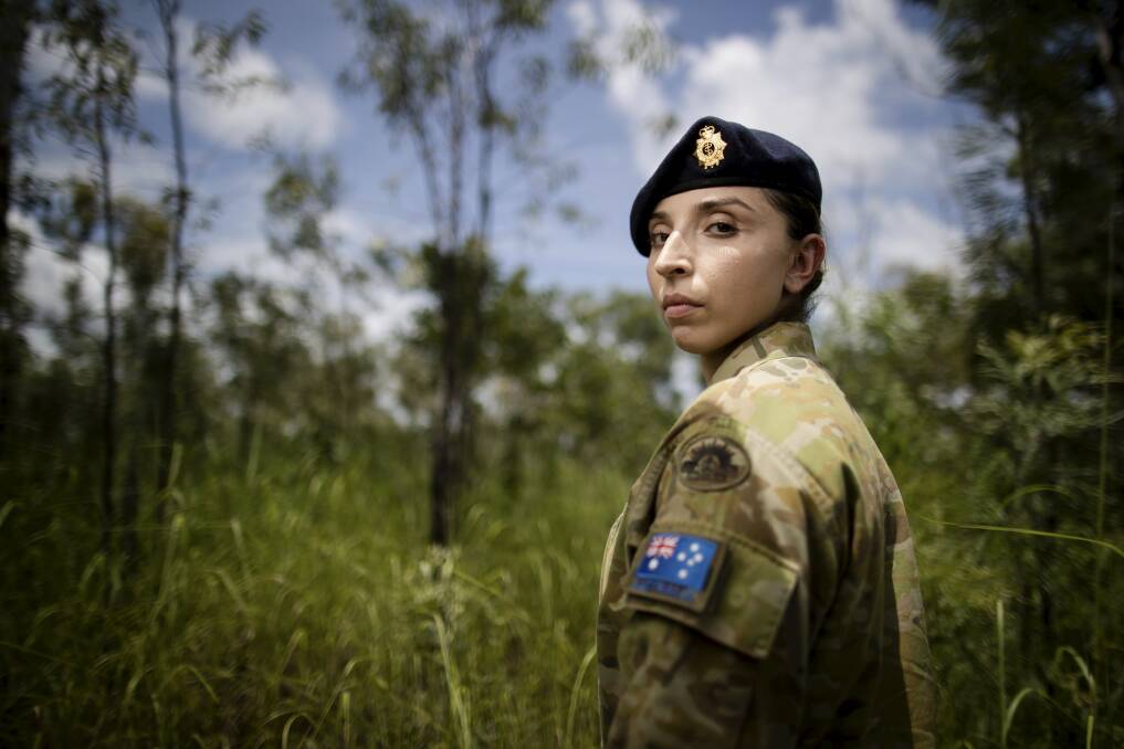 Captain Marium Hamimi says serving as an army pharmacist in Iraq has been the highlight of her career so far. Photo: Alex Ellinghausen 