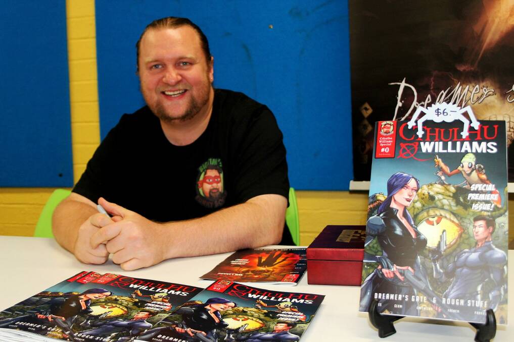 Queanbeyan's Tim Stiles has published his first solo comic book.  Photo: Gemma Varcoe
