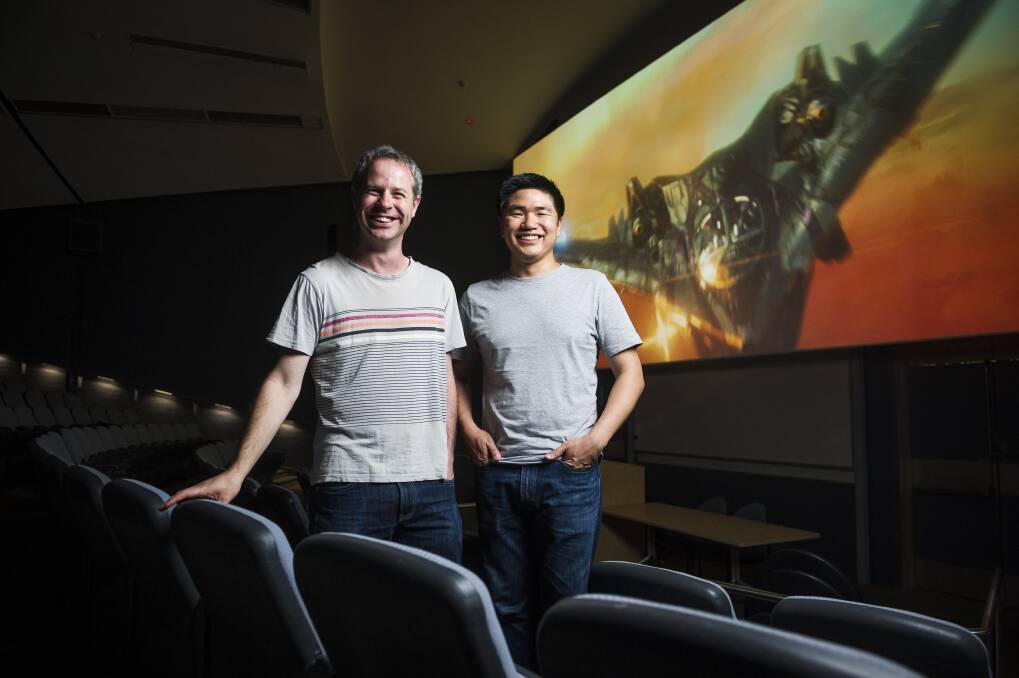 ANU film group vice president Andrew Wellington and president Adrian Ma. Photo: Dion Georgopoulos