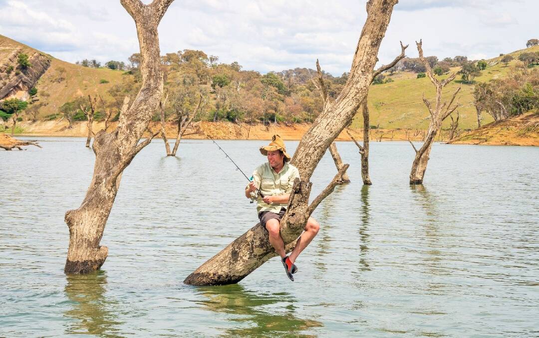 High and dry: Lake Burrinjuck is a popular spot for fishing. Photo: Tim the Yowie Man