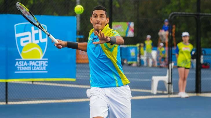 Canberra's Nick Kyrgios is a finalist in the Tennis Australia Newcombe Medal and Male Junior Athlete of the Year. Photo: Katherine Griffiths