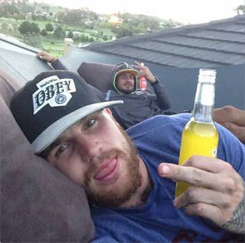 Photo from Josh Dugan's Instagram account, which he captioned: "Make your own luck! Whatever will be will be!".