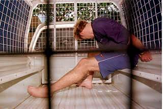 Brendon Berichon, in custody in Darwin in 1998. Photo: Jason South