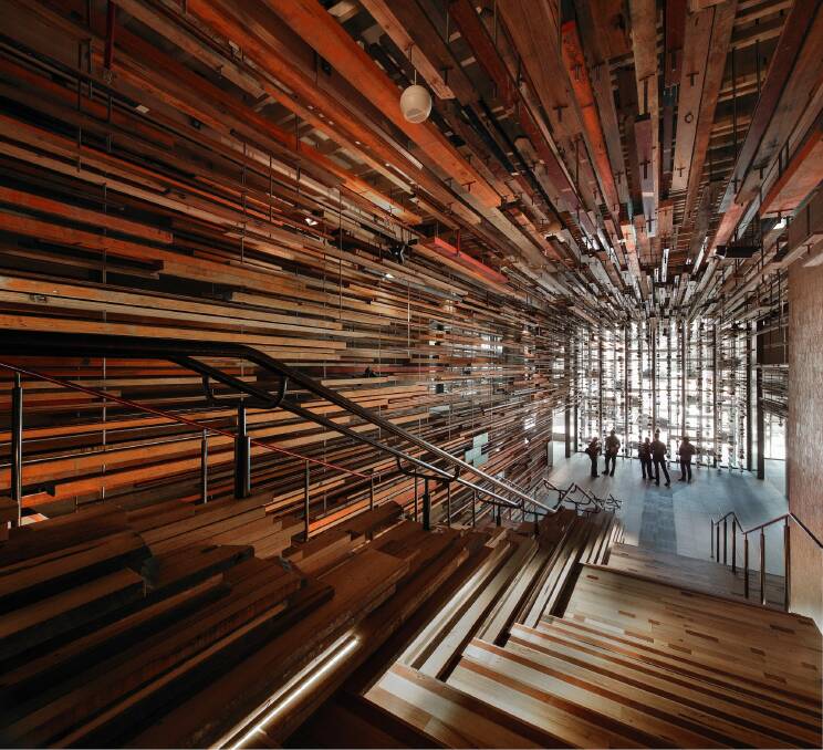 Nishi's grand staircase and entrance foyer, NewActon. Photo: John Golings, March Studio