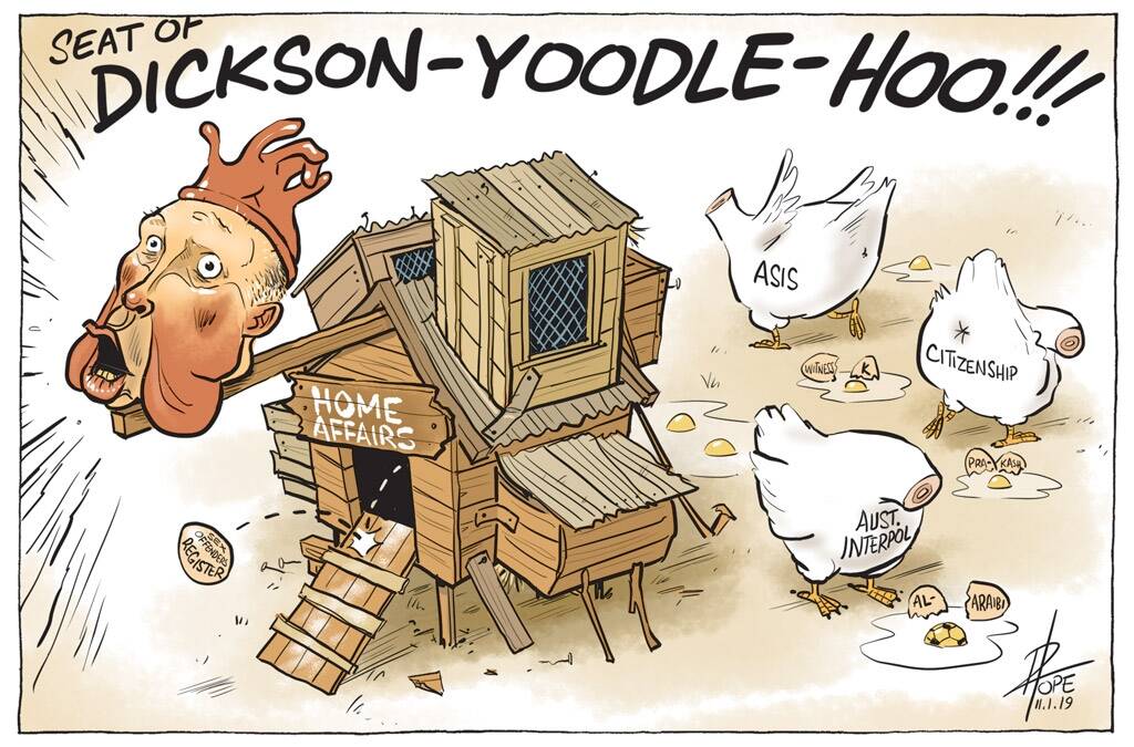 The Canberra Times editorial cartoon for Friday, January 11, 2019. Photo: David Pope