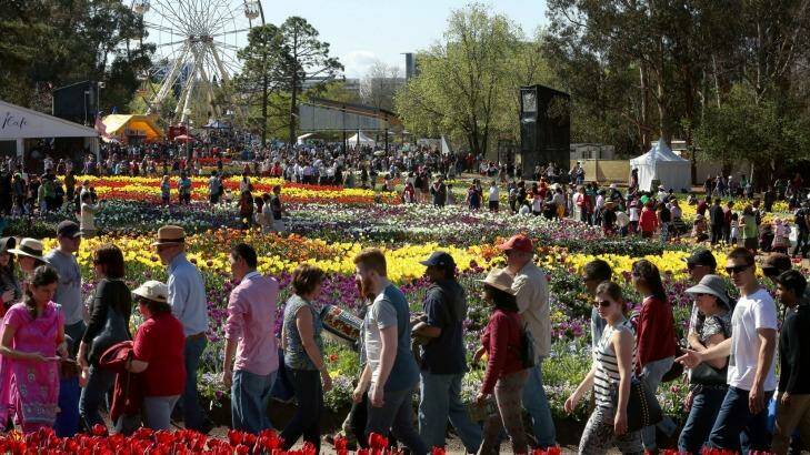 Crowd pleaser: This year’s Floriade festival has broken attendance records with more than 480,000 people flowing through the gates.  Photo: Jeffrey Chan