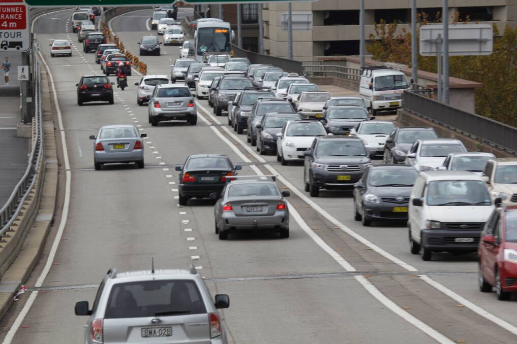 Traffic congestion in Sydney. Photo: Quentin Jones
