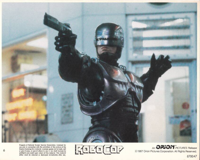 Robocop. Science fiction in 1987 - but can he learn right and wrong now? Photo: Supplied.
