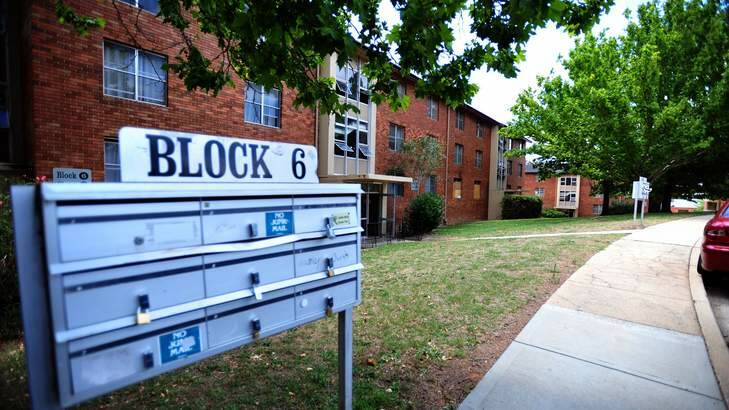 The Stuart Flats in Griffith. Public housing stocks in Canberra have fallen to 7.1 per cent.  Photo: Karleen Minney