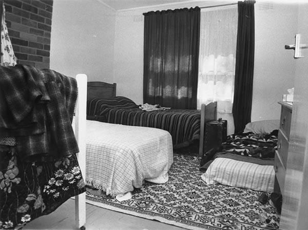 A bedroom at the refuge in its early years. Photo: CANBERRA TIMES