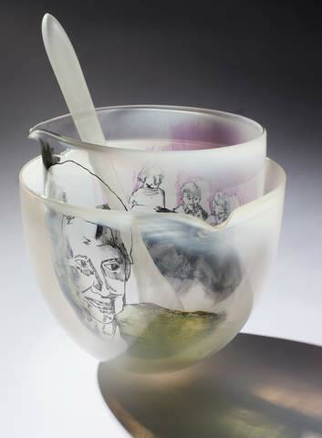 Annette Blair - <i>Still Life #2</i>, blown and carved glass. Photo: Stuart Hay