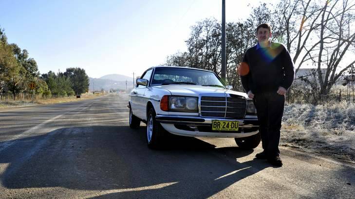 John Green, owner of MB Spares in Fyshwick, takes pleasure in driving on the ACT's good roads. Photo: Jay Cronan