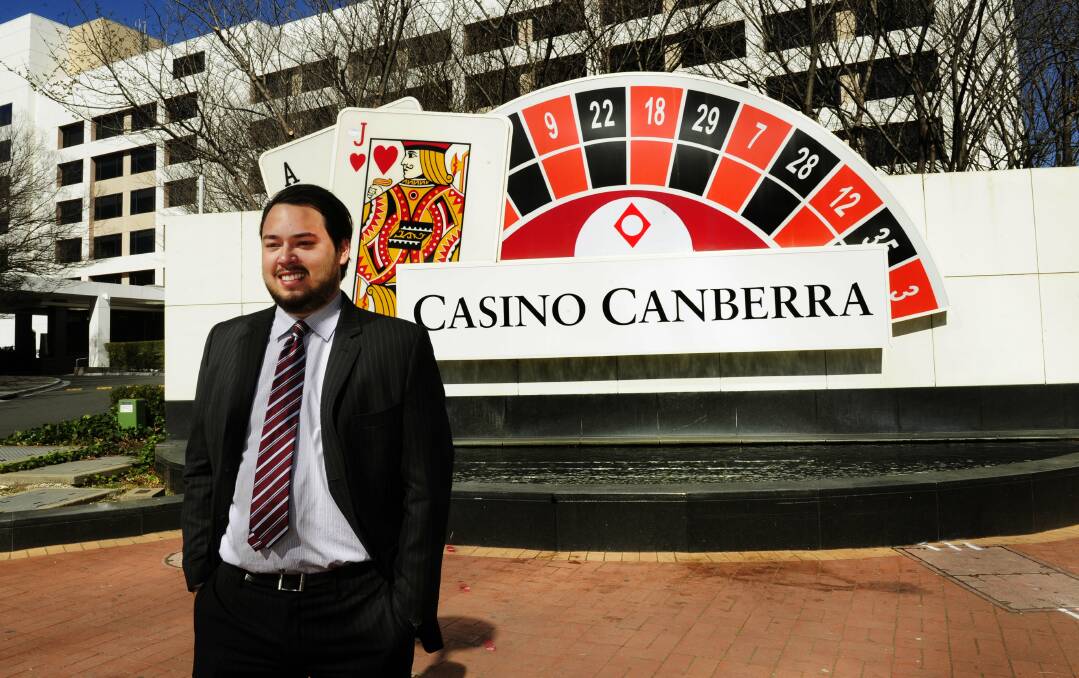 Aquis' then-managing director, Justin Fung at the Canberra Casino in September 2015. Photo: Melissa Adams