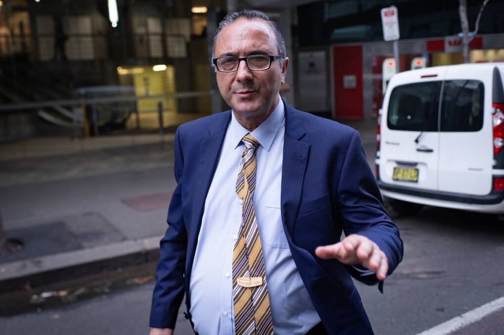 Spiro Stavis leaves an ICAC hearing earlier this year. Photo: Wolter Peeters