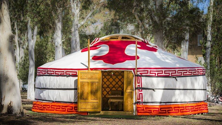 The fabulous Mongolian yurt at the ANU. 