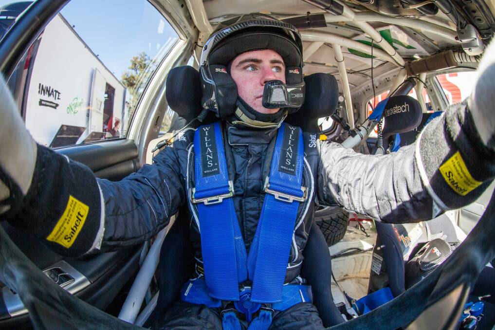 Harry Bates on the first day of testing at the ARC's National Capital Rally. 
Matt Bedford Photo: Matt Bedford