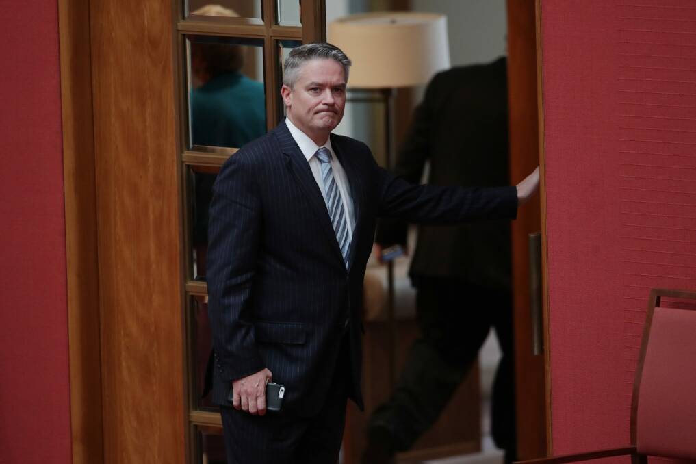 Acting Special Minister of State Mathias Cormann. Photo: Andrew Meares