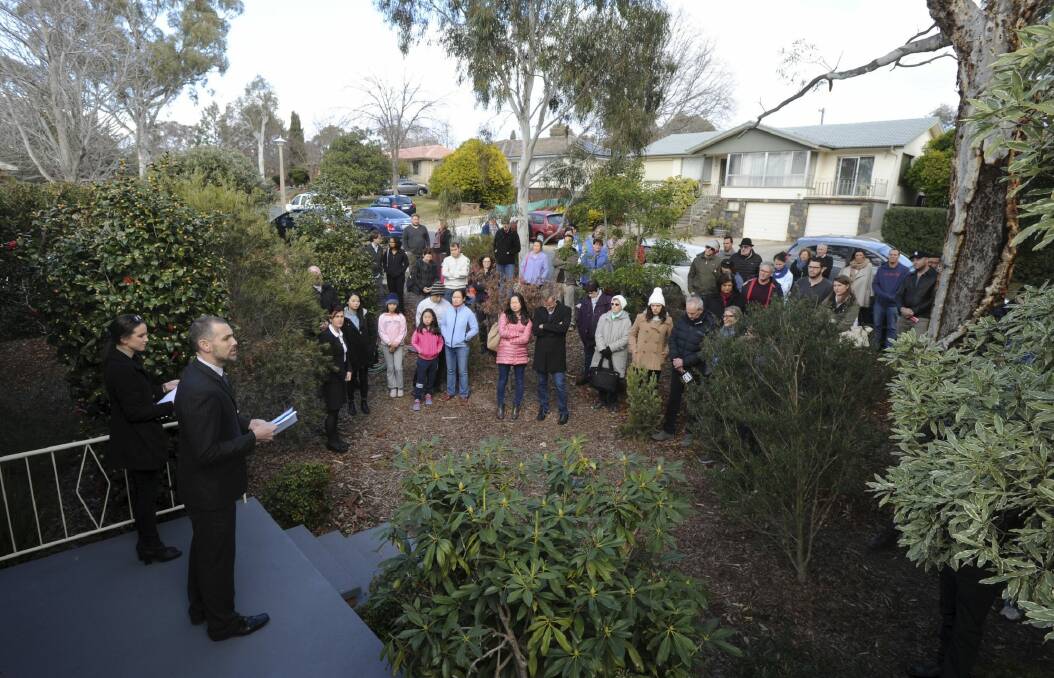 Auction numbers have surged in Belconnen. Photo: Graham Tidy