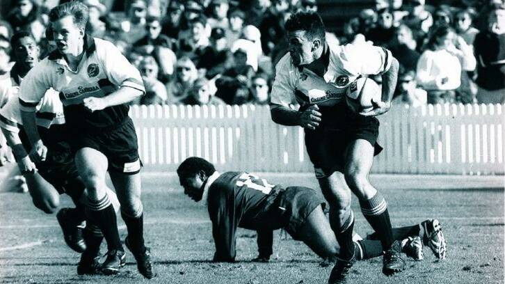 A young Joe Roff in action for the ACT in 1995.