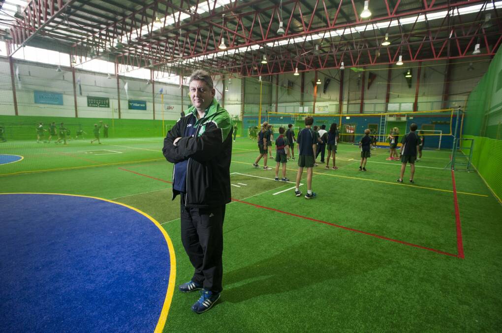Kaleen Indoor Sports Centre owner Ben Santosuosso says his new Gungahlin centre could attract as many as 60 indoor cricket teams. Photo: Elesa Kurtz