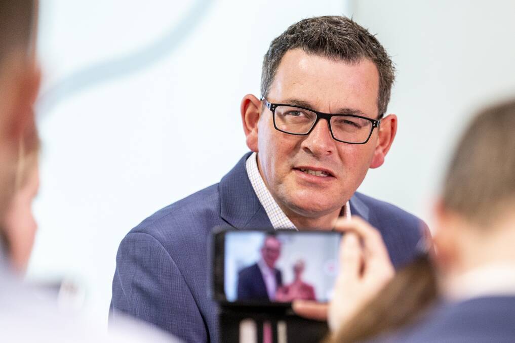 Premier Daniel Andrews has ruled out a deal with the Greens. Photo: AAP