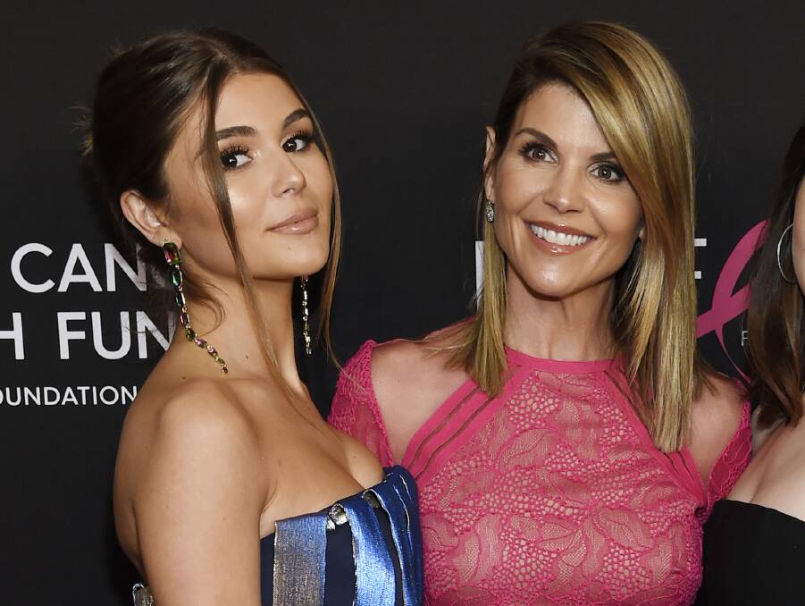 Actress Lori Loughlin with daughter Olivia Jade Giannulli in Beverly Hills in February.  Photo: AP