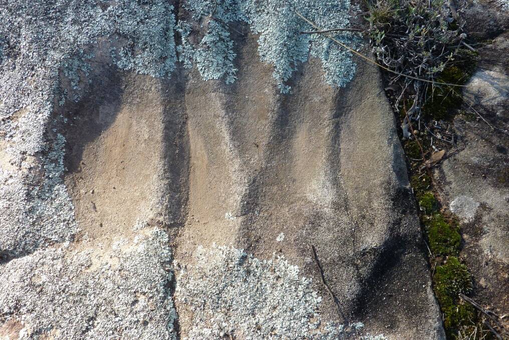 Stone grooves at Theodore. Photo: Tim the Yowie Man