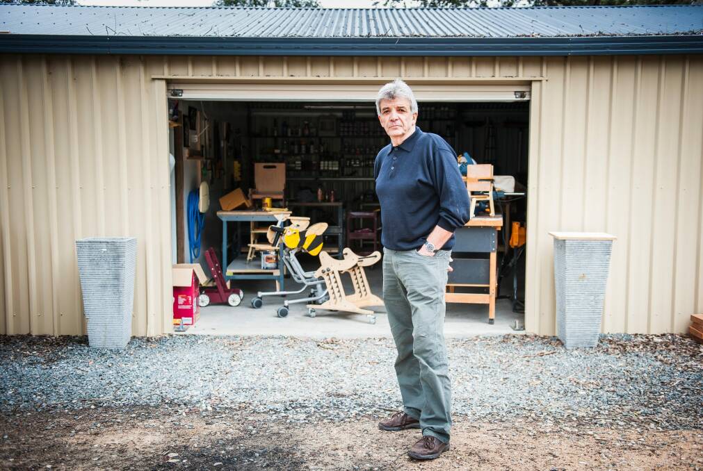 Weston Creek Men's Shed manager Allan Booth is distraught that a generator and power tools worth thousands of dollars have been stolen. Photo: Elesa Kurtz