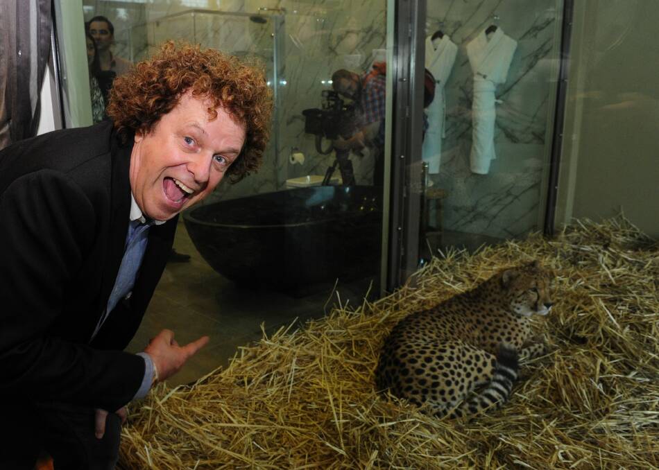 Entertainer Leo Sayer at the official opening of Jamala Wildlife Lodge in Canberra.  Photo: Melissa Adams