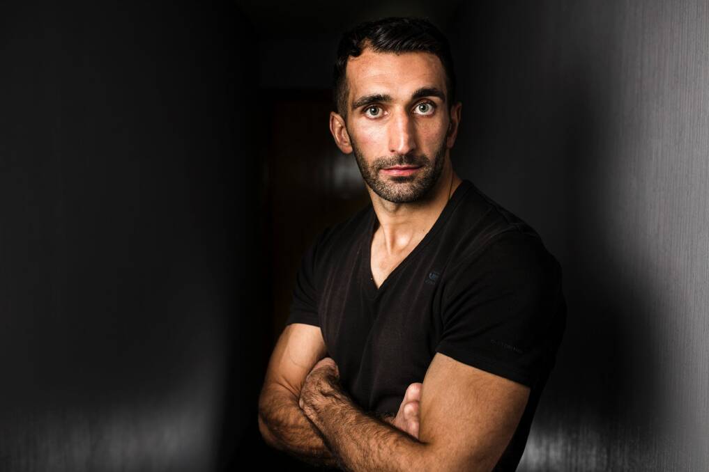 Ehsan Shakeri is a Canberra-based kickboxer fighting for a world title on Saturday night.  Photo: Jamila Toderas