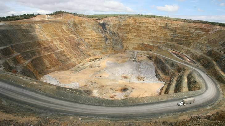The old Woodlawn mine, situated at Tarago, southwest of Goulburn, is now used as a major landfill for Sydney's waste. Photo: Simon Alekna