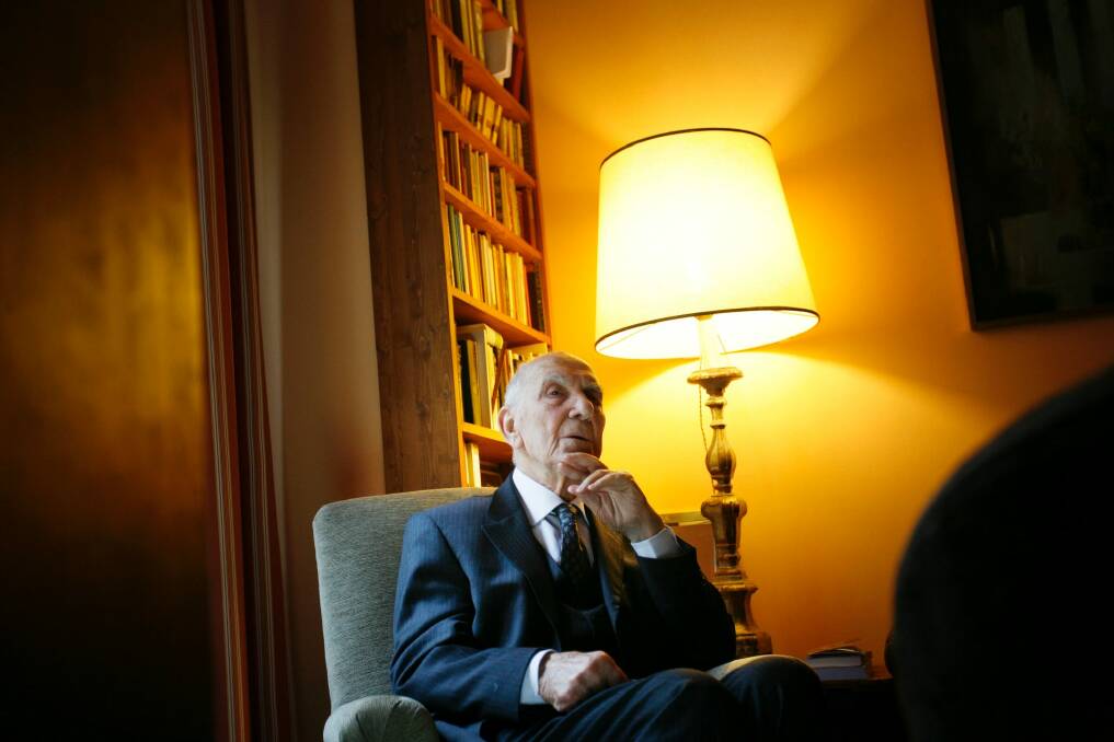 Concentration-camp survivor Stephane Hessel spent his last years urging young people to engage in politics. Photo: Theresa Ambrose