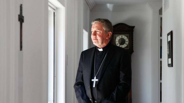 The Catholic archbishop of Canberra and Goulburn Christopher Prowse. Photo: Katherine Griffiths