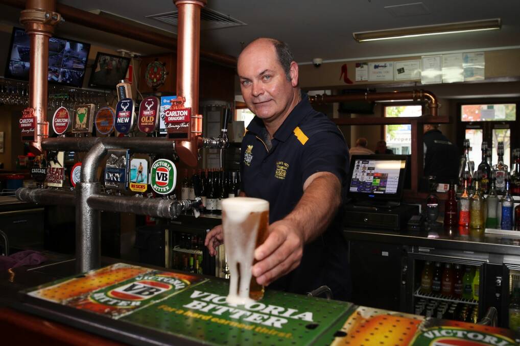 Publican Trent Miller at Walsh's Hotel in Queanbeyan. Photo: Andrew Meares