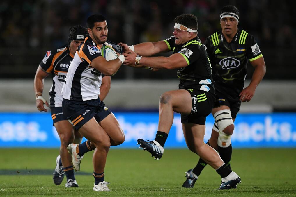 Tom Wright gave the Brumbies one of only a few highlights on Friday night. Photo: Photosport