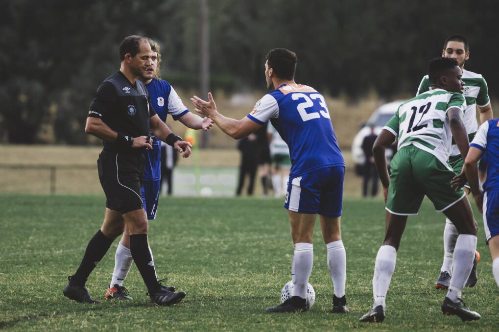 Capital Football is losing referees at a rate of knots. Photo: Jamila Toderas