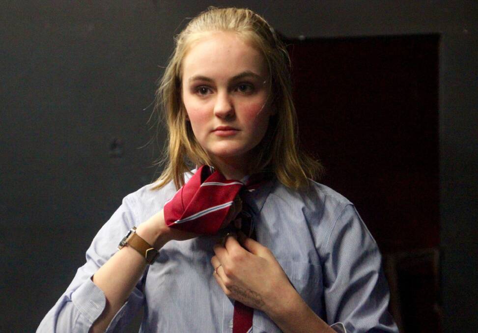 Amelia Gilling in rehearsal for Versions of Us. Photo Canberra Youth Theatre. Photo: Canberra Youth Theatre.
