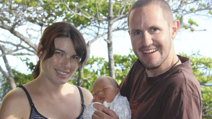 Parents Alison and Steve Hall and baby Noah. Photo: Supplied