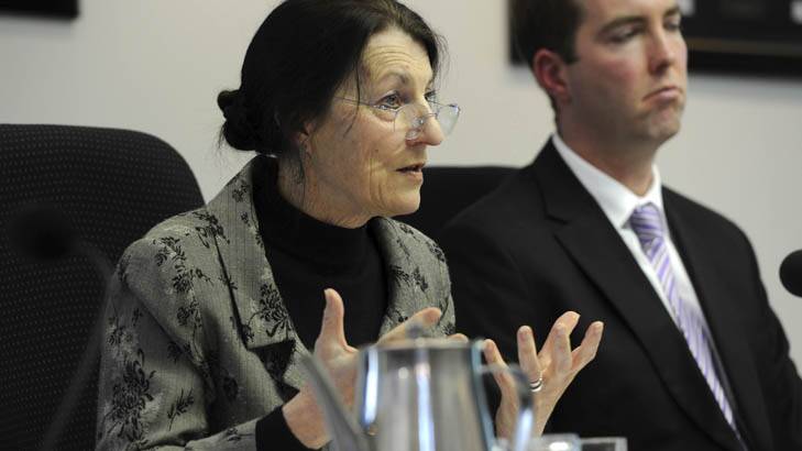 Privacy warning ... ACT Auditor-General Maxine Cooper fronted the estimates committee this morning. Photo: Graham Tidy