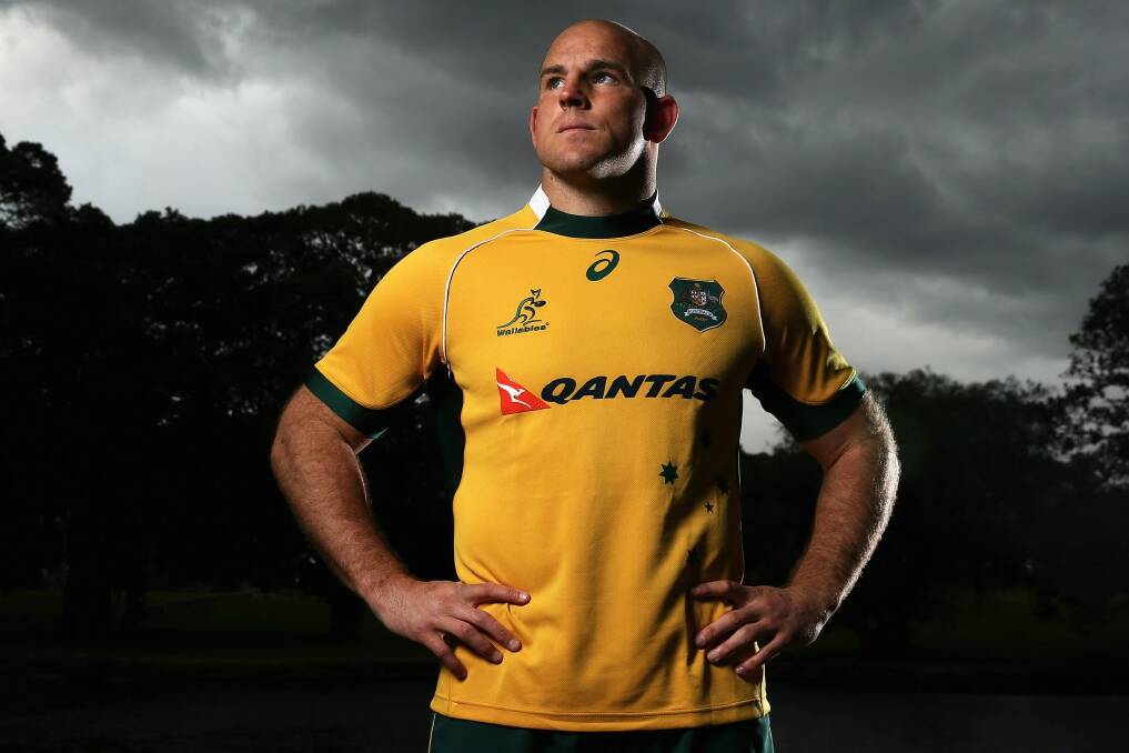 Brumbies and Wallabies captain Stephen Moore has backed the balance of new and old in the Wallabies squad to play England. Photo: Cameron Spencer
