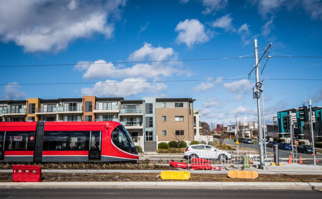 Light rail vehicle testing will start on Tuesday along the entire stage one route. Photo: Karleen Minney