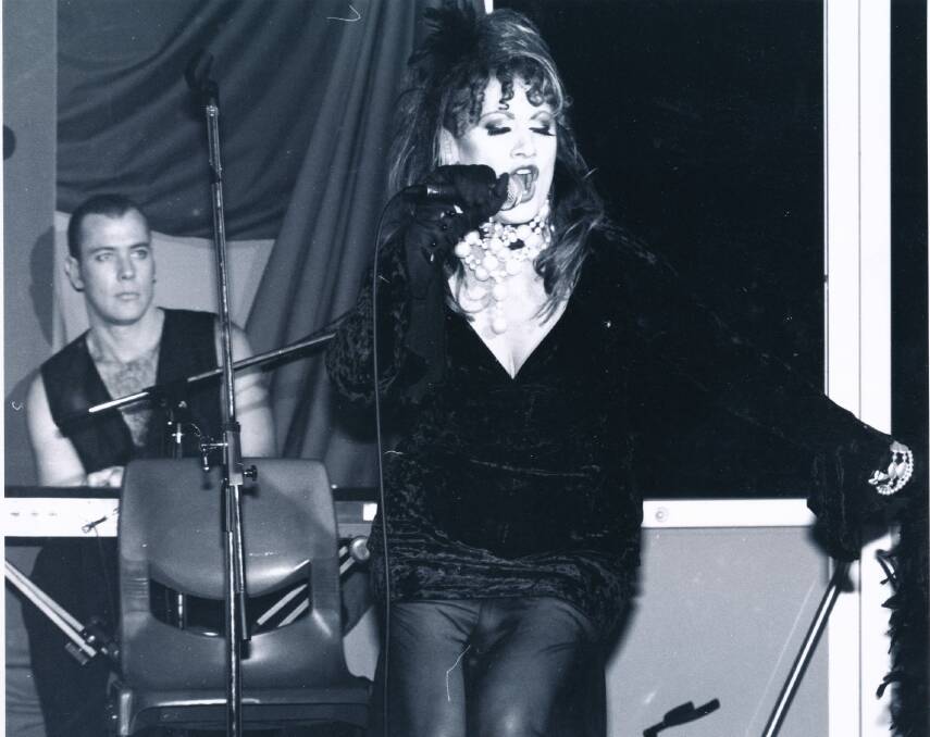 Sylvie Stern in performance, June 1994. 