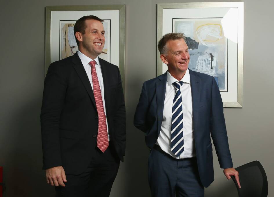 Ben Cleary and David Aylward, who run Tribeca Capital Management, have had a bumper six months for their new credit fund. Photo: Mark Kolbe