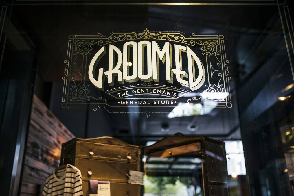 New barber and 'gentleman's store', Groomed in the Ori building on Londsdale St. Photo: Rohan Thomson