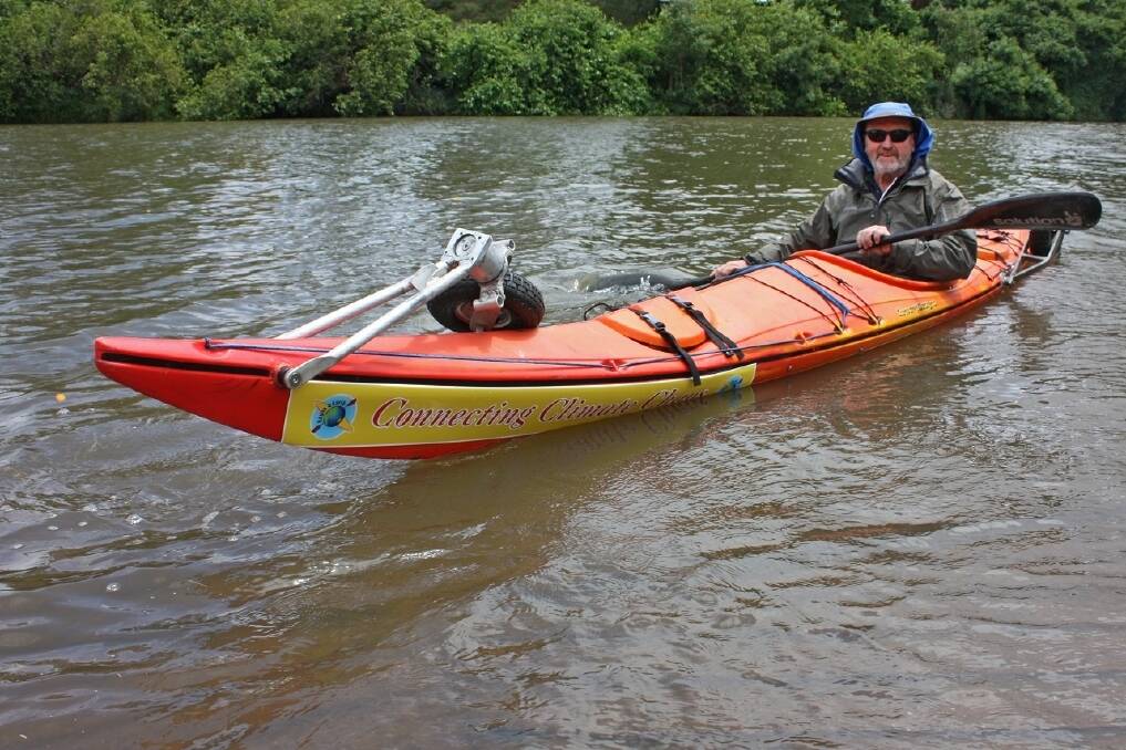 Engineer, grandfather and ecowarrior Steve Posselt begins an 8000-kilometre kayak journey from Canberra to Paris on Thursday.