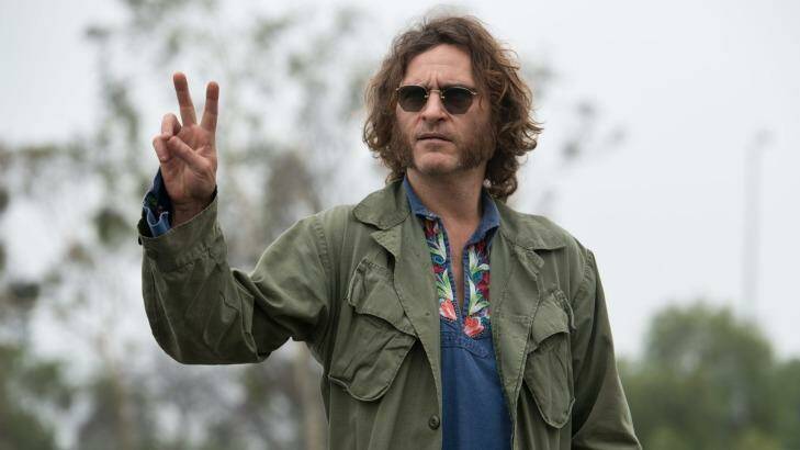 Joaquin Phoenix as a permanently stoned private investigator in Inherent Vice. Photo: Wilson Webb