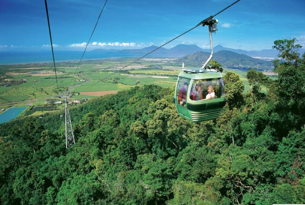 The popular Skyrail Rainforest Cableway. Photo: Supplied.