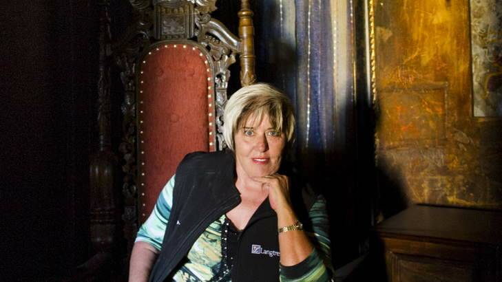 Mary-Anne Kenworthy, sitting in the Arabian Nights room at Langtrees, is Australia's most experienced brothel madam. Photo: Rohan Thomson