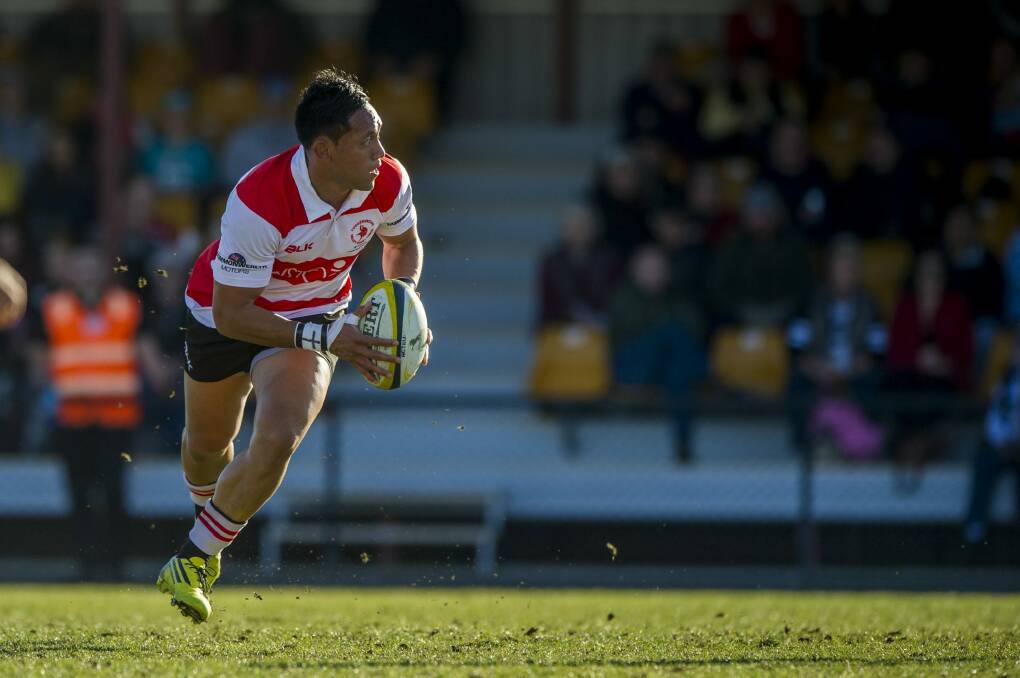 Big role: Wallabies back Christian Lealiifano had a personal haul of 12 points in Tuggeranong Vikings' 21-17 loss to the Canberra Royals on Saturday. Photo: Jay Cronan